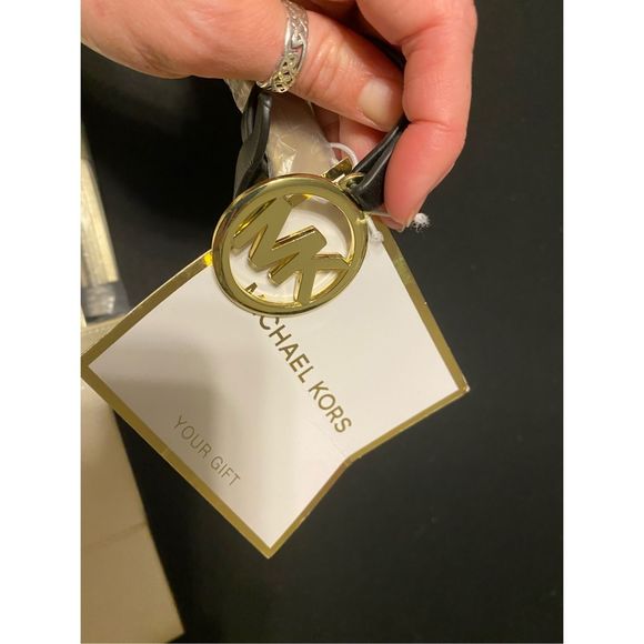 NWT Michael Kors White Sparkly Tote - Picture 7 of 10